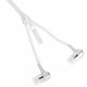 Наушники Zipper White, Mini jack (3.5 мм), вакуумные, микрофон на проводе, кабель 1.15 м